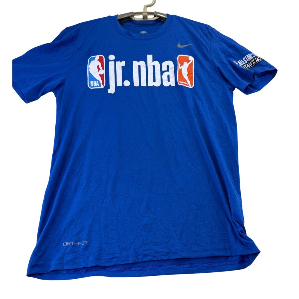Nike T-Shirt Mens M Blue Jr NBA All-Star 2023 Utah Dri-FIT Basketball Graphic